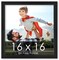 16x16 Decor Picture Frame with UV-Resistant Acrylic & Acid Free Backing, Available in 2 Finishes - Black and Brown